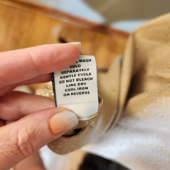 EMMA & MICHELE Satin Leopard Print Slip Midi Dress, Size Medium - Picture 9 of 11